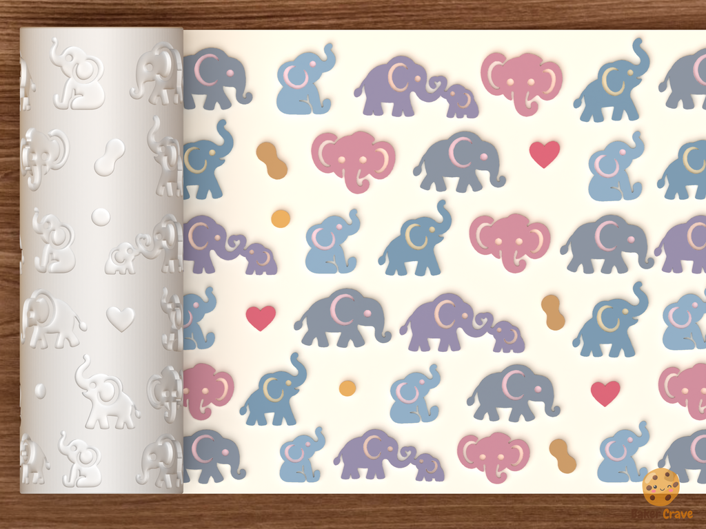 Elephant Parade Textured Roller STL File