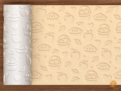 Apple Pie Orchard Textured Roller STL File - 01 main photo emboss