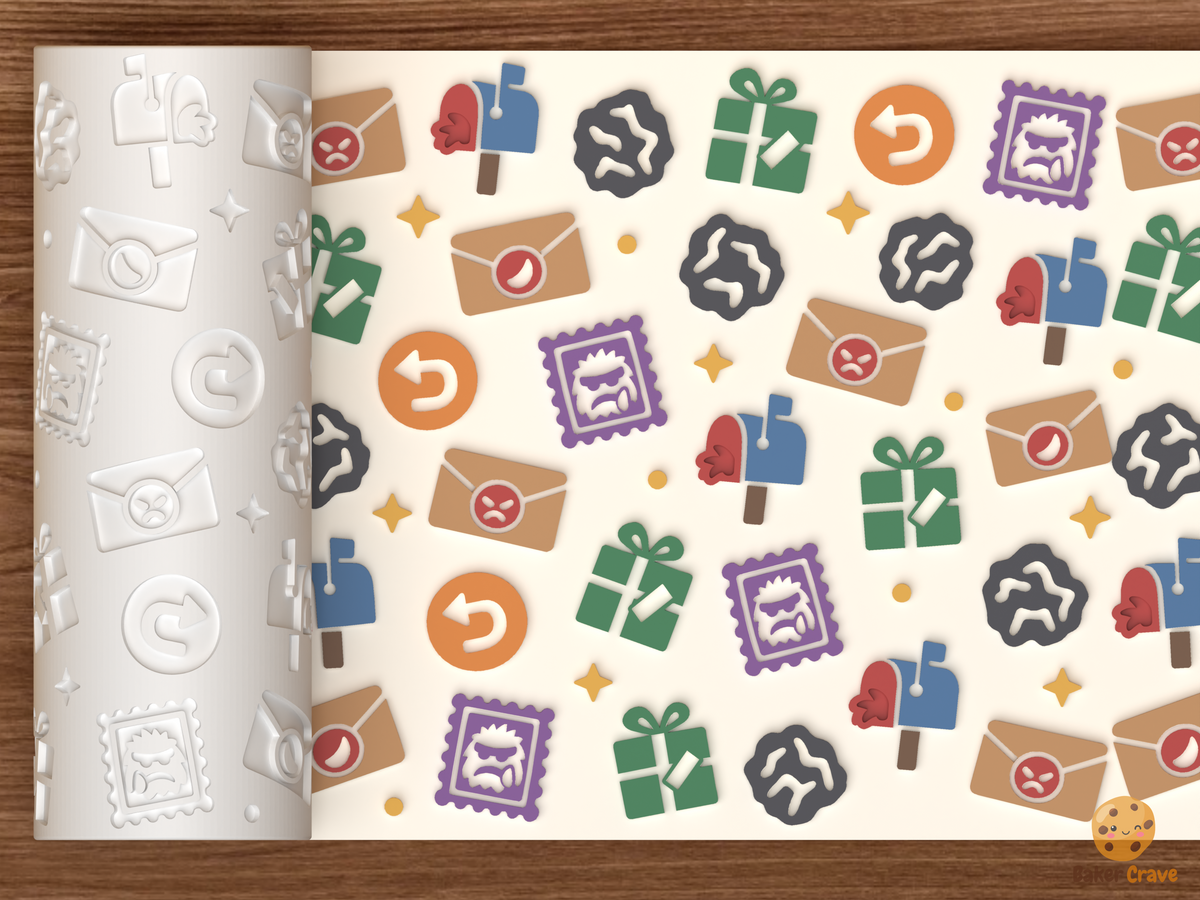 Grumps Anti Christmas Mail Textured Roller