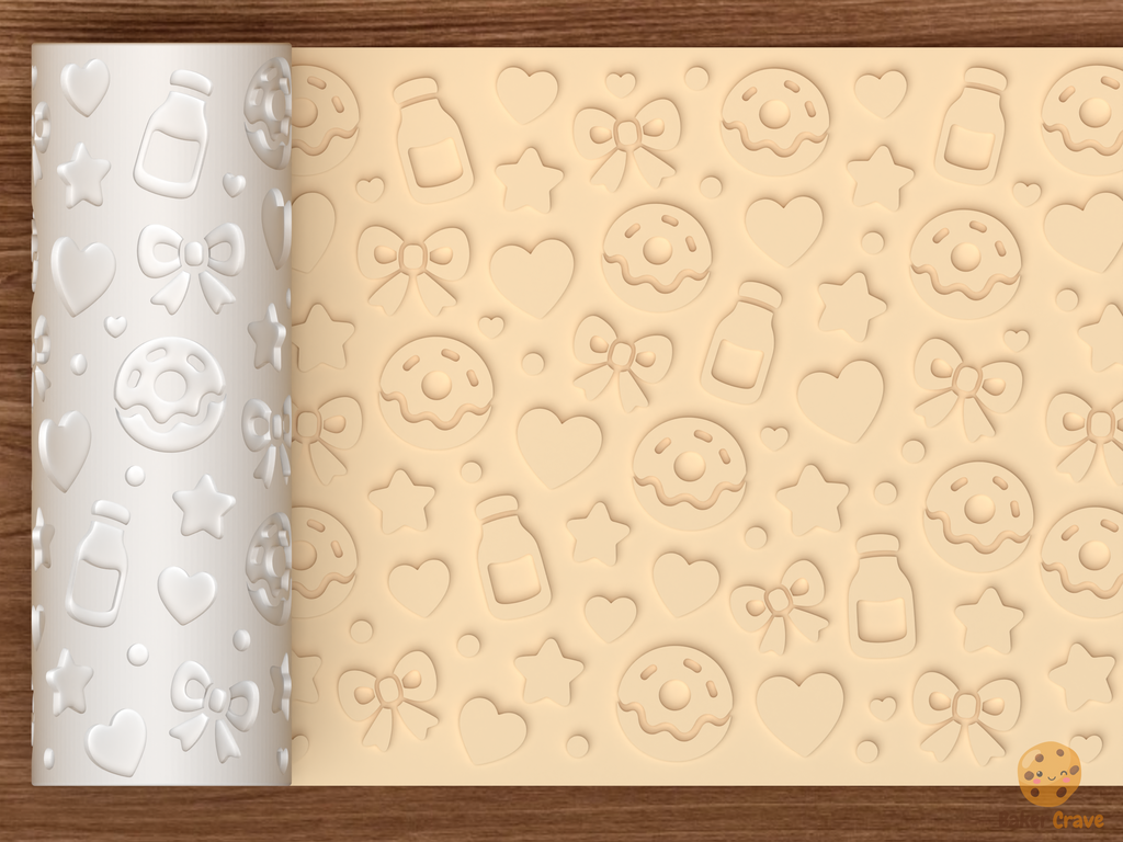 Sweet Treats Textured Roller STL File - 01 main photo emboss