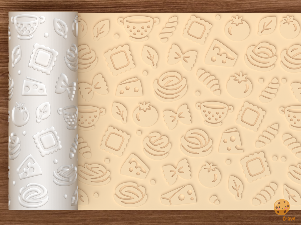 Pasta Night Textured Roller STL File
