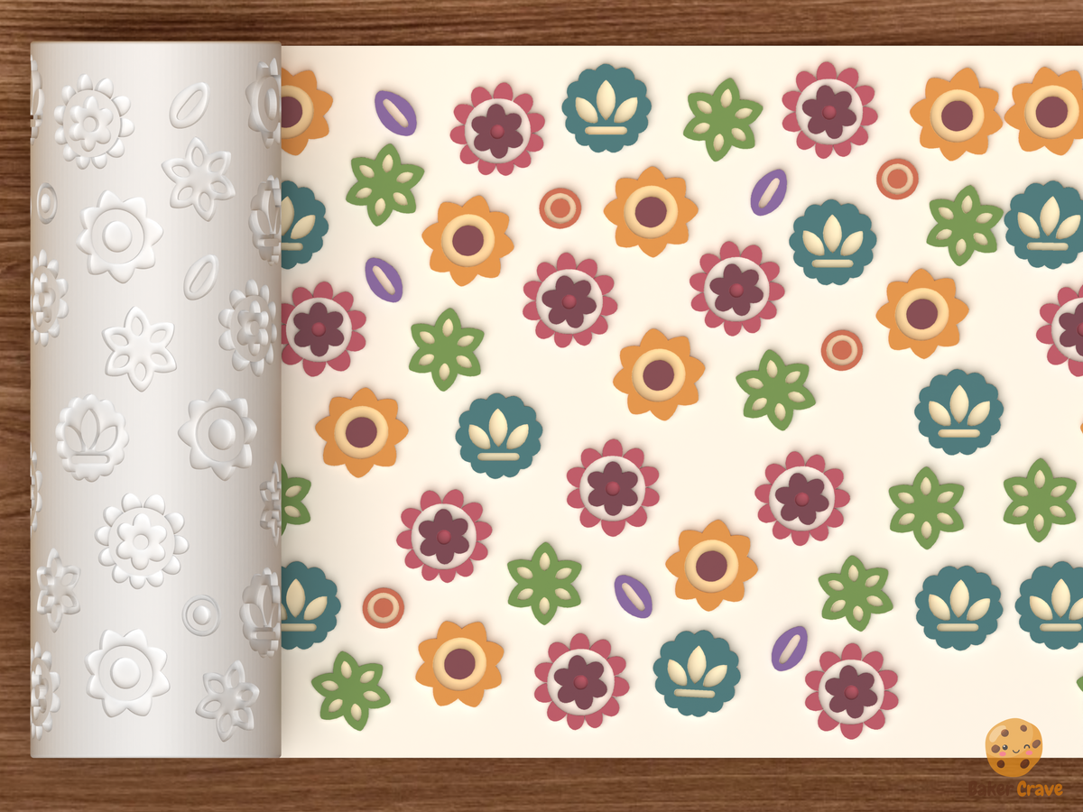 Mandala Medallions Textured Roller STL File