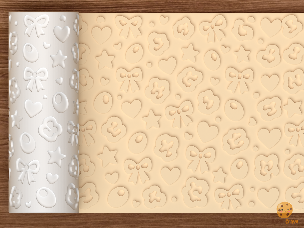 Leopard Fashion Textured Roller STL File - 01 main photo emboss