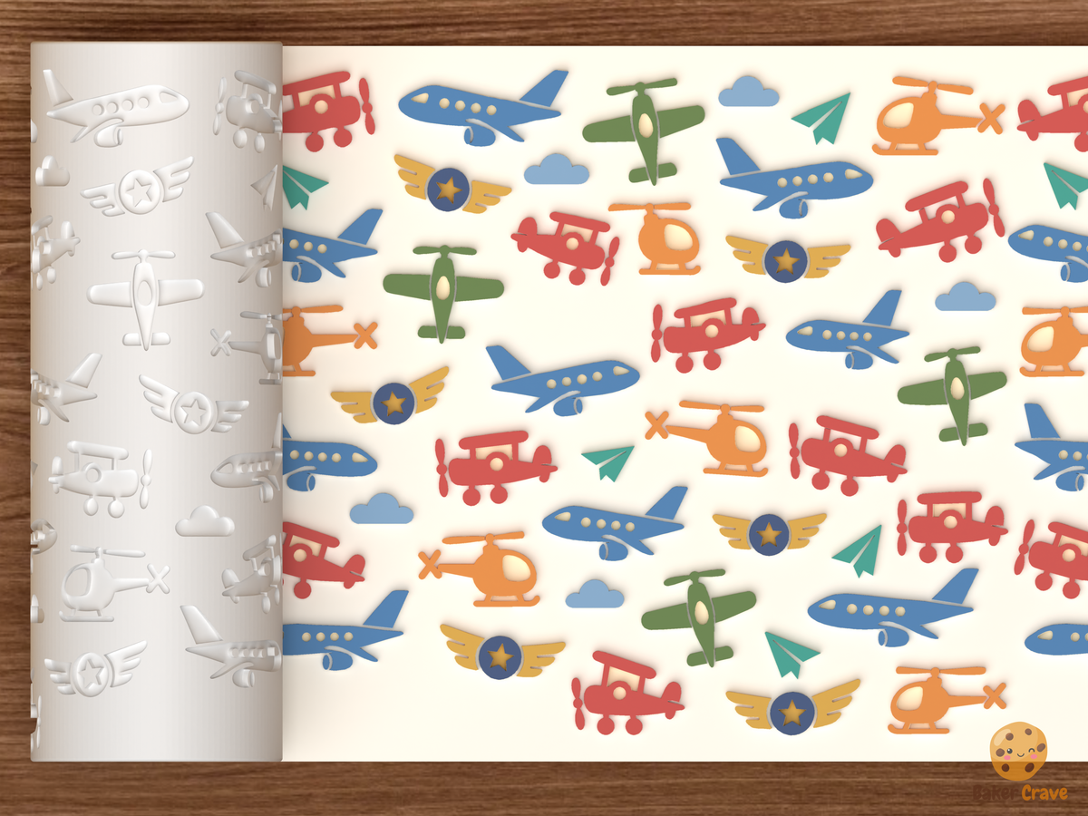 Aviation Airplanes Textured Roller STL File