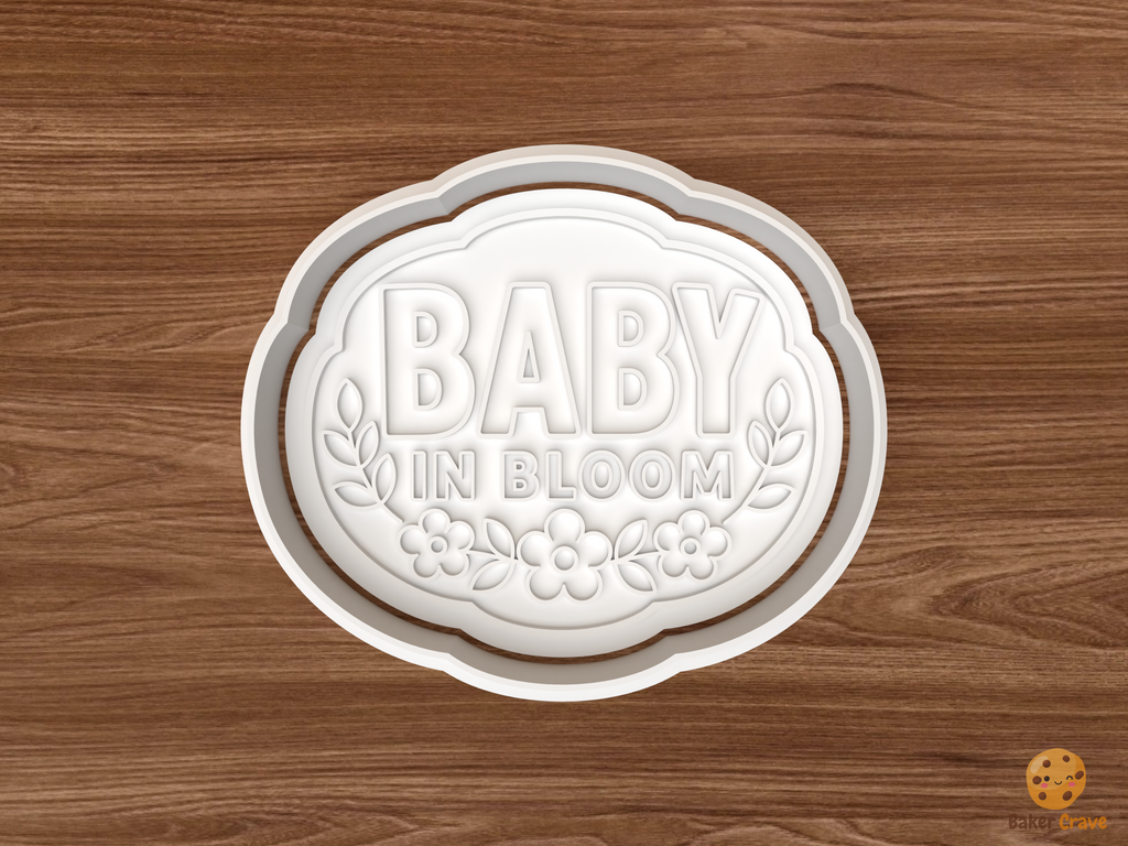 Baby In Bloom Cookie Cutter STL File - 01 main photo