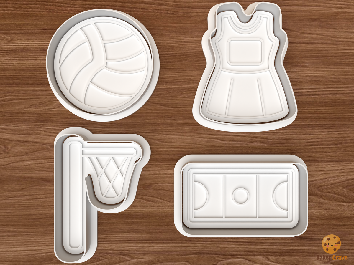 Netball Cookie Cutter Set