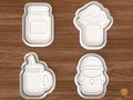 Mason Jar Cookie Cutter Set STL File
