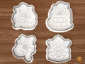Kallikantzaroi Christmas Cookie Cutter Set STL File - 01 set main