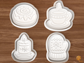 Cozy Winter Cookie Cutter Set STL File - 01 set main