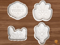Venice Carnival Cookie Cutter Set STL File - 01 set main