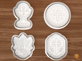 First Communion Cookie Cutter Set STL File - 01 set main