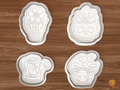 Spooky Garden Cookie Cutter Set STL File - 01 set main
