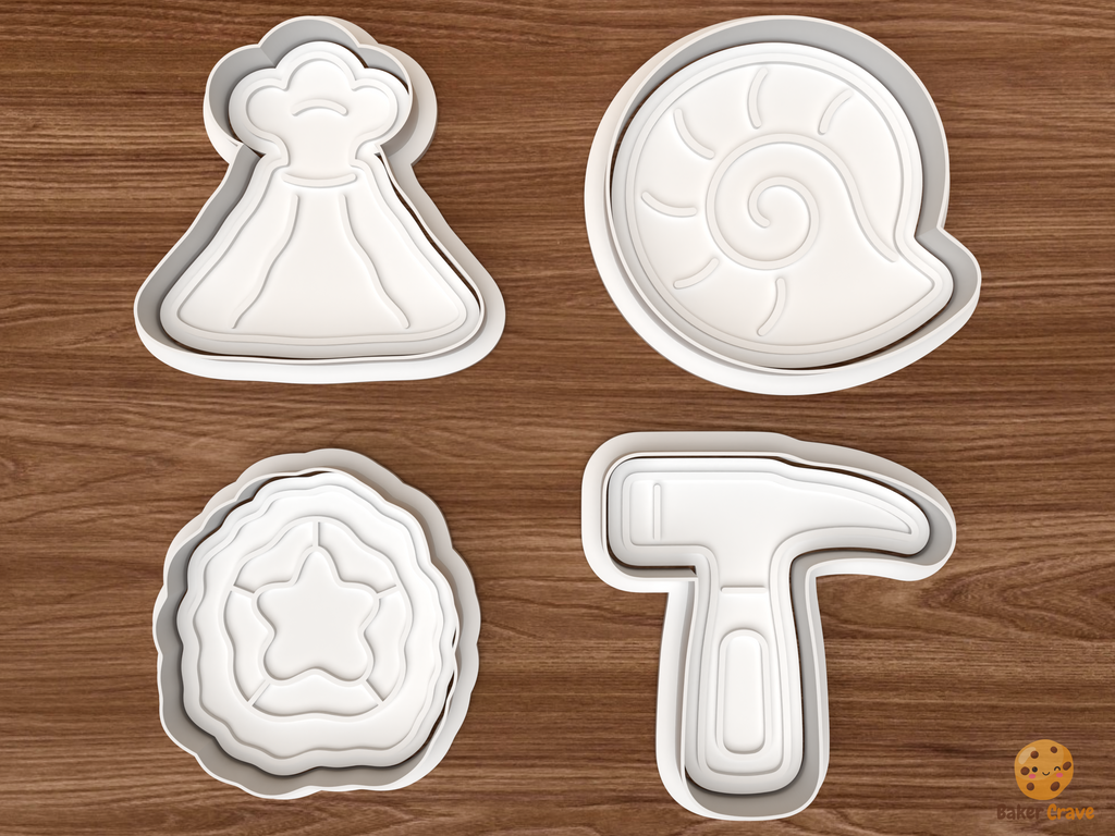 Geology Earth Science Cookie Cutter Set STL File
