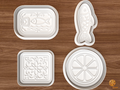 Mediterranean Seafood Cookie Cutter Set STL File - 01 set main