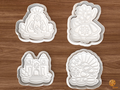 Oaxaca Night of the Radishes Cookie Cutter Set STL File - 01 set main