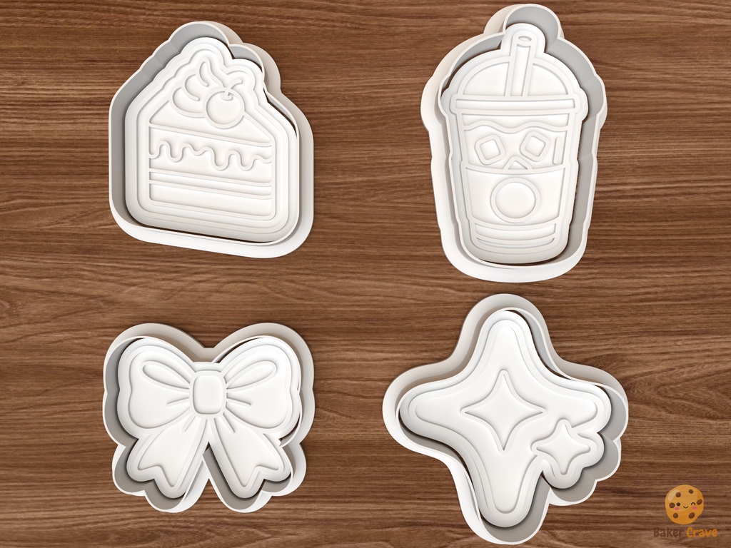 Sweet Treats Cookie Cutter Set STL File - 01 set main