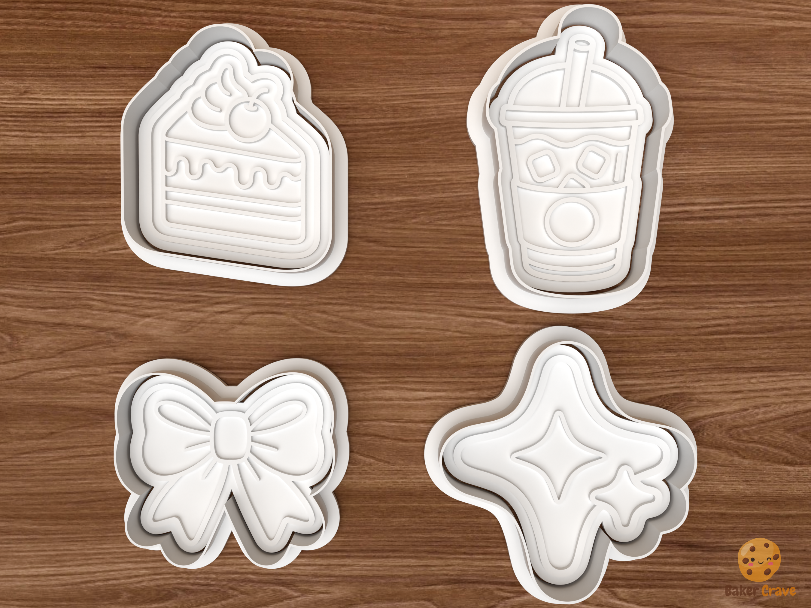 Sweet Treats Cookie Cutter Set STL File - 01 set main