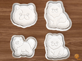 Persian Cat Cookie Cutter Set STL File - 01 set main