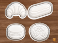 French Pastry Cookie Cutter Set STL File - 01 set main