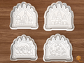 German Schwibbogen Candle Arch Cookie Cutter Set STL File - 01 set main