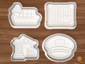 Cargo Ship Maritime Cookie Cutter Set STL File - 01 set main