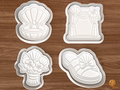 Coastal Bride Cookie Cutter Set STL File - 01 set main