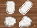Pumpkin Spice Treats Cookie Cutter Set STL File - 01 set main
