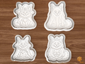 Halloween Maine Coon Cat Cookie Cutter Set STL File - 01 set main