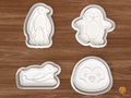 Penguin Cookie Cutter Set STL File
