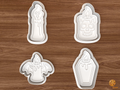 Halloween Gothic Candle Cookie Cutter Set STL File - 01 set main