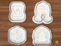 Engagement Party Cookie Cutter Set STL File - 01 set main