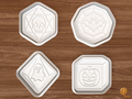 Halloween Tabletop Dice Cookie Cutter Set STL File - 01 set main