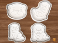 Otter Cookie Cutter Set STL File - 01 set main