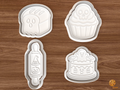 Halloween Bakery Cookie Cutter Set STL File - 01 set main