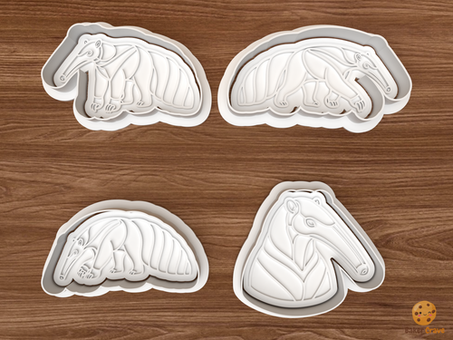 Anteater Cookie Cutter Set STL File - 01 set main