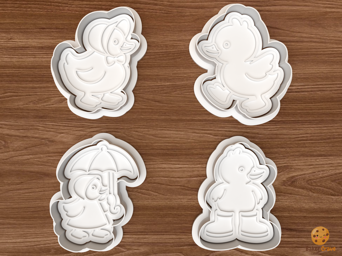 Mama Duck and Duckling Cookie Cutter Set