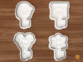 Santa Key Tradition Cookie Cutter Set STL File - 01 set main