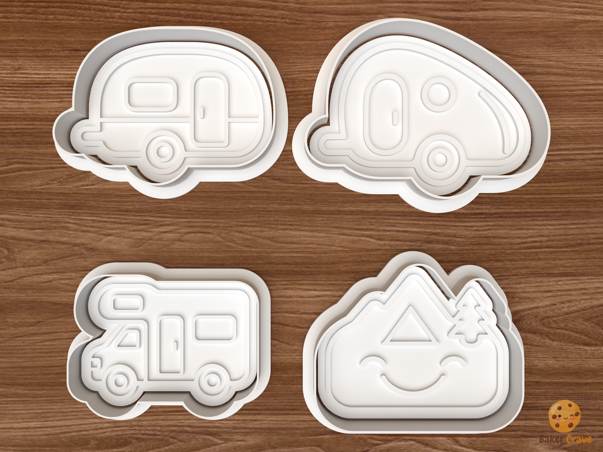 Happy Camper RV Cookie Cutter Set