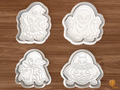 Halloween Alien Cookie Cutter Set STL File - 01 set main
