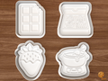 Chocolate Shop Cookie Cutter Set STL File - 01 set main