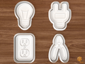 Electrician Cookie Cutter Set STL File