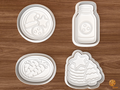 Cookies for Santa Night Cookie Cutter Set STL File - 01 set main