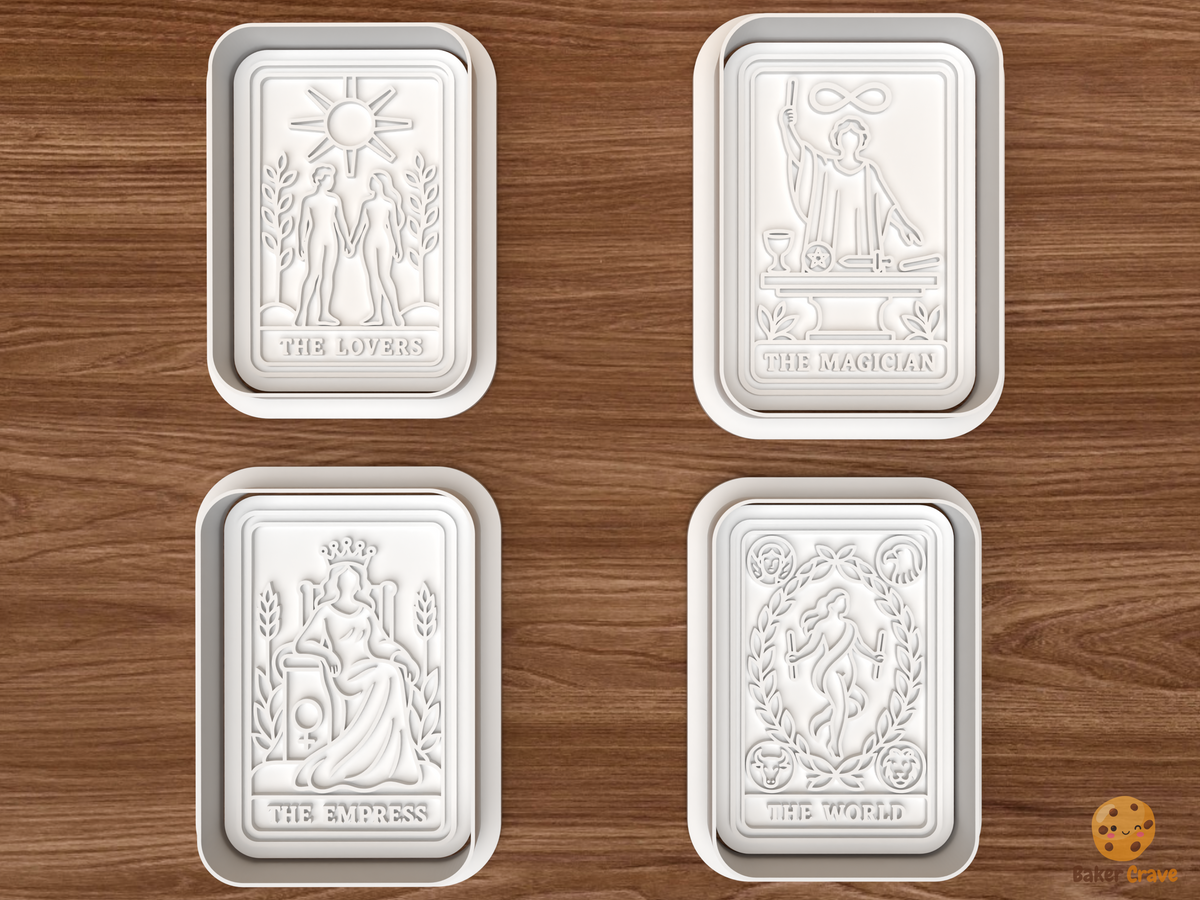 Classic Tarot Cards Cookie Cutter Set