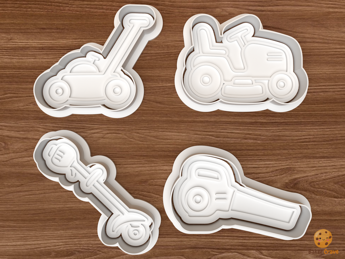 Lawn Care Yard Work Cookie Cutter Set