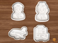 Aviation Travel Cookie Cutter Set STL File - 01 set main