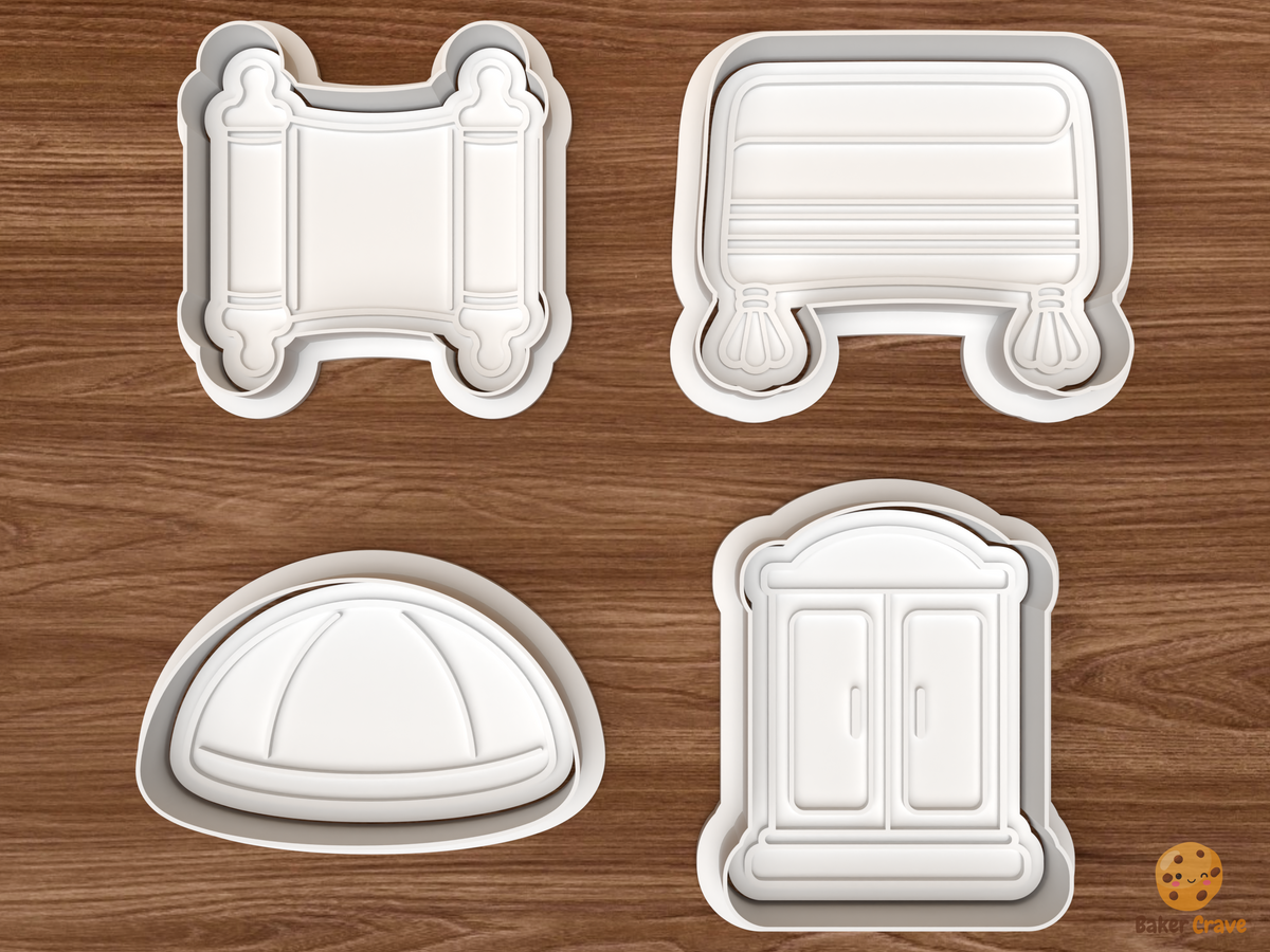 Bar Bat Mitzvah Cookie Cutter Set