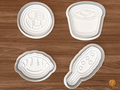 Korean Street Food Cookie Cutter Set STL File - 01 set main