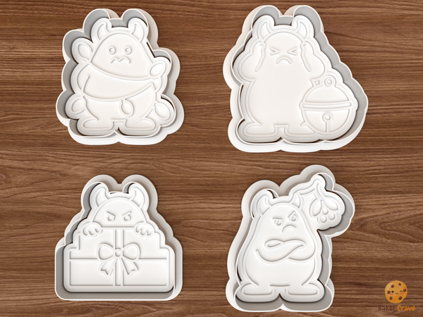 Humbug Monster Holiday Chaos Cookie Cutter Set