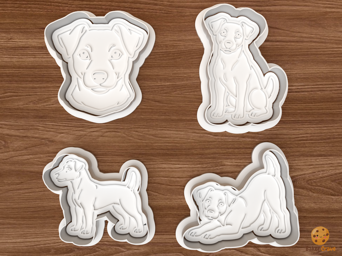 Jack Russell Terrier Dog Cookie Cutter Set