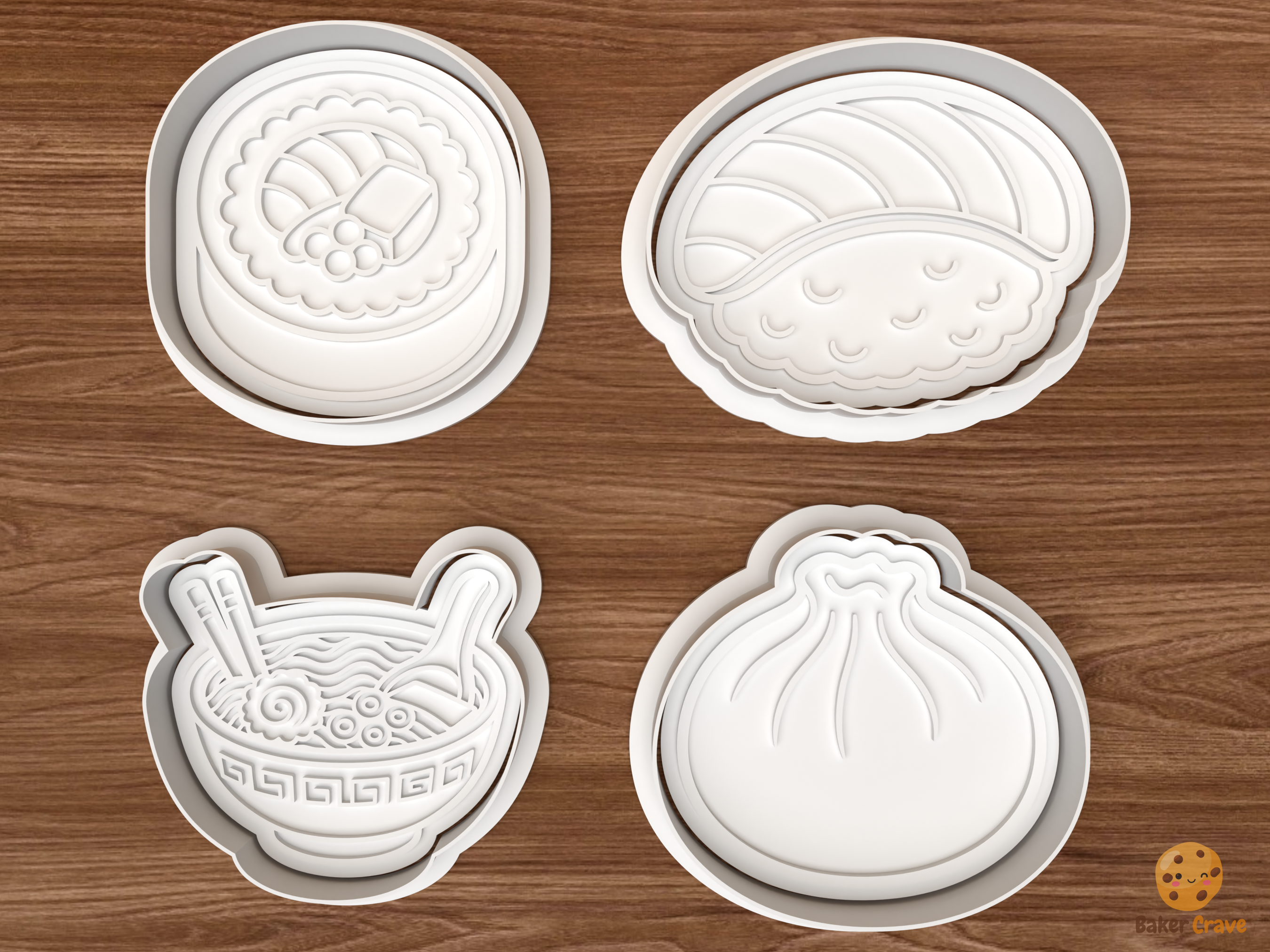 Sushi & Ramen Cookie Cutter Set STL File - 01 set main